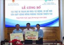 Hỗ trợ trạm đo mưa tự động phục vụ cộng đồng tại tỉnh Thừa Thiên - Huế