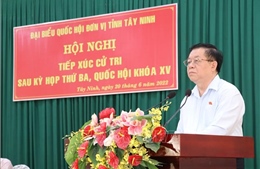 Trưởng Ban Tuyên giáo Trung ương Nguyễn Trọng Nghĩa tiếp xúc cử tri tại Tây Ninh 