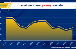 MXV-index nối dài đà giảm sang tuần thứ 5, duy trì giá trị giao dịch 