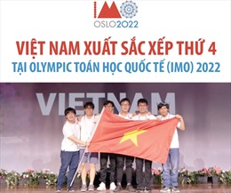 Việt Nam xuất sắc xếp thứ 4 tại Olympic Toán học quốc tế 2022