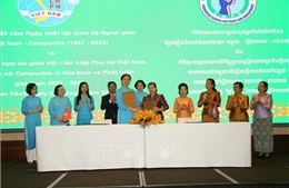  Tăng cường hợp tác giữa Hội Liên hiệp phụ nữ Việt Nam và Campuchia
