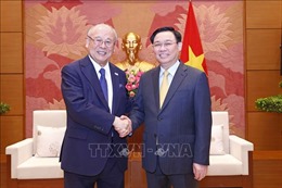Chủ tịch Quốc hội tiếp Cố vấn đặc biệt Liên minh Nghị sĩ hữu nghị Nhật - Việt