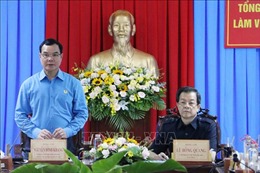 Đoàn công tác Tổng Liên đoàn Lao động Việt Nam làm việc tại An Giang