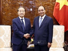 Chủ tịch nước Nguyễn Xuân Phúc tiếp nguyên Chủ tịch Hội hữu nghị Việt Nam -  Hàn Quốc