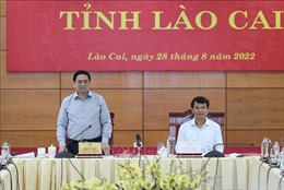 Thủ tướng Phạm Minh Chính làm việc với lãnh đạo chủ chốt tỉnh Lào Cai 