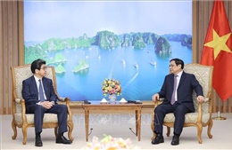Thủ tướng Phạm Minh Chính tiếp Thống đốc Ngân hàng Hợp tác quốc tế Nhật Bản 