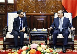 Chủ tịch nước Nguyễn Xuân Phúc tiếp Đại sứ Ấn Độ Pranay Verma đến chào từ biệt