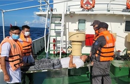 Tàu kiểm ngư kịp thời đưa ngư dân từ Trường Sa vào đất liền điều trị