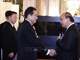 Chủ tịch nước Nguyễn Xuân Phúc dự cuộc gặp mặt cảm ơn các Trưởng đoàn tham dự Lễ Quốc tang cố Thủ tướng Abe Shinzo