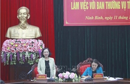Trưởng Ban Tổ chức Trung ương Trương Thị Mai làm việc tại Ninh Bình