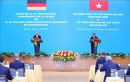 Thủ tướng Phạm Minh Chính và Thủ tướng Đức gặp gỡ báo chí