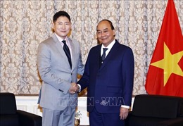 Chủ tịch nước Nguyễn Xuân Phúc tiếp lãnh đạo các tập đoàn lớn của Hàn Quốc 