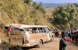 Ủy ban An toàn giao thông Quốc gia thăm hỏi gia đình nạn nhân vụ tai nạn giao thông tại Sơn La