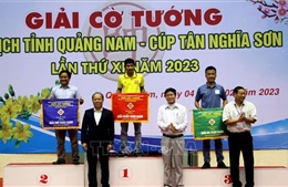 Thành phố Hội An đoạt giải Nhất toàn đoàn Giải Cờ tướng vô địch tỉnh Quảng Nam 