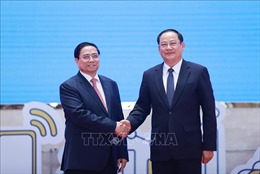 Thủ tướng Phạm Minh Chính và các nước thành viên Ủy hội sông Mekong họp hẹp