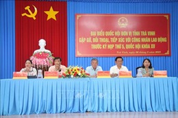 Đoàn đại biểu Quốc hội tỉnh Trà Vinh đối thoại với công nhân lao động