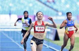 SEA Games 32: Việt Nam thống trị đường chạy 100m rào nữ