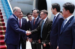 Thủ tướng Australia Anthony Albanese đến Hà Nội, bắt đầu thăm chính thức Việt Nam