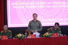 Công an tỉnh Bắc Giang đối thoại với cộng đồng doanh nghiệp trên địa bàn tỉnh