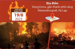 Cháy rừng ở Hy Lạp có quy mô lớn nhất từ trước đến nay tại EU