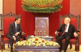 Tổng Bí thư tiếp Đại sứ Lào tại Việt Nam nhân kết thúc nhiệm kỳ công tác