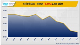 Chỉ số hàng hoá MXV-Index có chuỗi giảm sâu 4 ngày