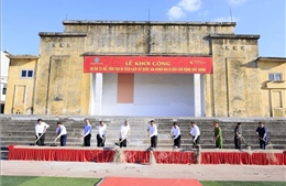 Chủ tịch nước dự Lễ khởi công Dự án tu bổ, tôn tạo Di tích lịch sử Quốc gia khán đài B sân vận động Bắc Giang