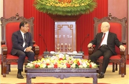 Tổng Bí thư tiếp Trưởng Ban Đối ngoại Trung ương Đảng Nhân dân Campuchia