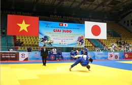 Gần 300 vận động viên tranh tài tại Giải Judo kỷ niệm 50 năm quan hệ Việt Nam-Nhật Bản