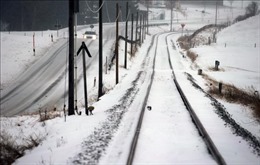 Tuyết rơi dày gây đình trệ giao thông ở châu Âu