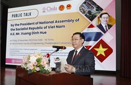 Chủ tịch Quốc hội Vương Đình Huệ thăm và phát biểu tại Đại học Chulalongkorn, Thái Lan