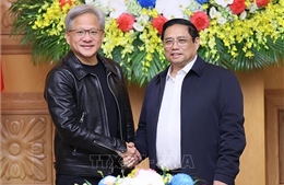 Thủ tướng Phạm Minh Chính tiếp Chủ tịch Tập đoàn NVIDIA Jensen Huang
