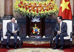 Chủ tịch nước Võ Văn Thưởng tiếp Phó Thủ tướng Chính phủ Hoàng gia Campuchia Neth Savoeun 
