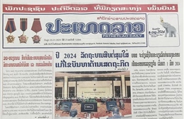 Báo chí Lào nêu bật thành tựu hợp tác Lào - Việt Nam
