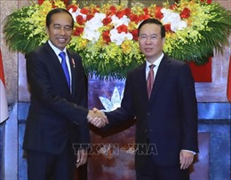 Chủ tịch nước Võ Văn Thưởng chủ trì lễ đón Tổng thống Indonesia