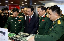 Chủ tịch nước thăm và làm việc với Tập đoàn Công nghiệp – Viễn thông Quân đội