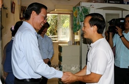 Lãnh đạo TP Hồ Chí Minh thăm, chúc Tết tại khu lưu trú công nhân