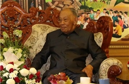 Điện chúc mừng Sinh nhật nguyên Chủ tịch Đảng, nguyên Chủ tịch nước Lào