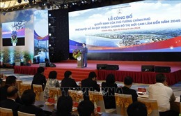 Chủ tịch Quốc hội Vương Đình Huệ dự Lễ công bố quy hoạch Đô thị mới Cam Lâm (Khánh Hoà) 