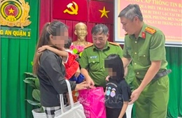Giải cứu an toàn hai cháu bé mất tích tại phố đi bộ Nguyễn Huệ