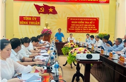 Kiểm tra công tác bảo vệ chính trị nội bộ tại Ban Thường vụ Tỉnh ủy Bình Thuận