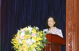 Thường trực Ban Bí thư Trương Thị Mai dự Hội nghị tổng kết công tác xây dựng Đảng tại Hà Nam