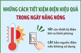 Những cách tiết kiệm điện hiệu quả trong ngày nắng nóng