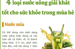 4 loại nước uống giải khát tốt cho sức khỏe trong mùa hè