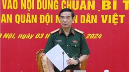 Đại tướng Phan Văn Giang chủ trì Hội nghị Thủ trưởng Bộ Quốc phòng