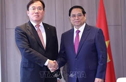 Thủ tướng tiếp lãnh đạo một số tập đoàn Hàn Quốc đang đầu tư tại Việt Nam 