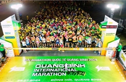 Trên 3.000 vận động viên tham gia giải chạy &#39;Quang Binh International Marathon 2024&#39;