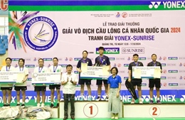 Bế mạc Giải vô địch Cầu lông cá nhân quốc gia năm 2024