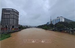 Lũ trên sông Lô tại Tuyên Quang tiếp tục lên nhanh