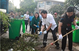 Hà Nội: Phát động toàn dân tham gia tổng vệ sinh môi trường khắc phục hậu quả bão số 3